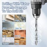 Set i Burgijave Profesionale 6 copë (4, 5, 6, 8, 10, 12 mm) – Për Qelq, Gur, Beton & Dru