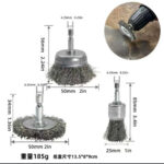 Set Furçash Metalike për Makite – 3 Copë (25 mm, 50 mm) – Për Pastrim, Lustrim & Heqje Ndryshku